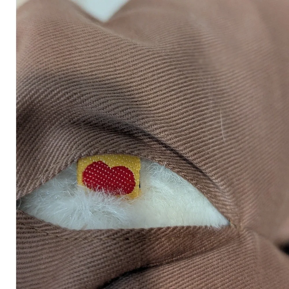 Build-A-Bear Workshop White Plush Teddy Bear Brown Scout Uniform Patches Bow